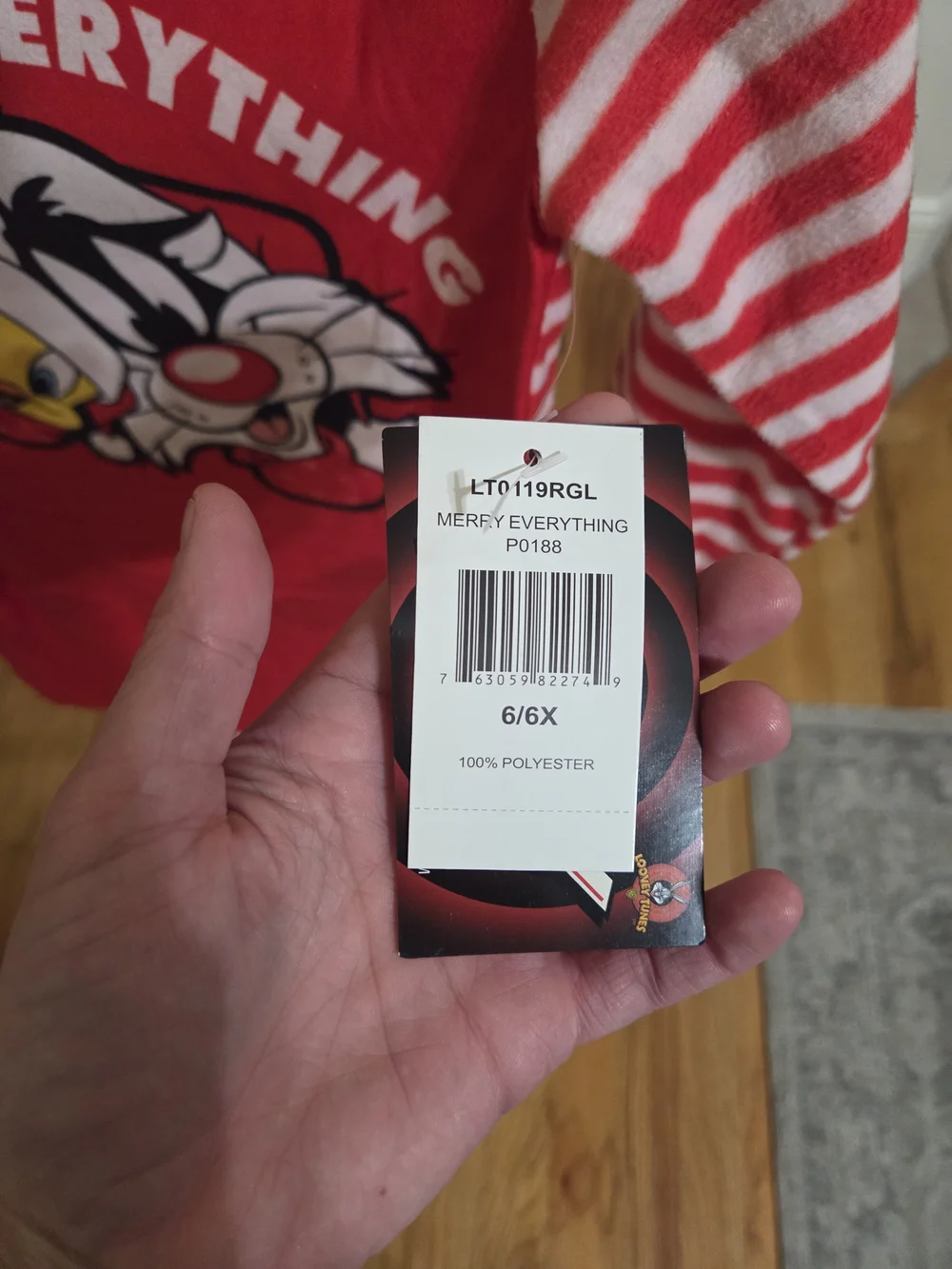 Warner Bros. Red 'Merry Everything' Kids Nightgown